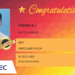 Vishnu K J Placed Successfully MEP Engineer
