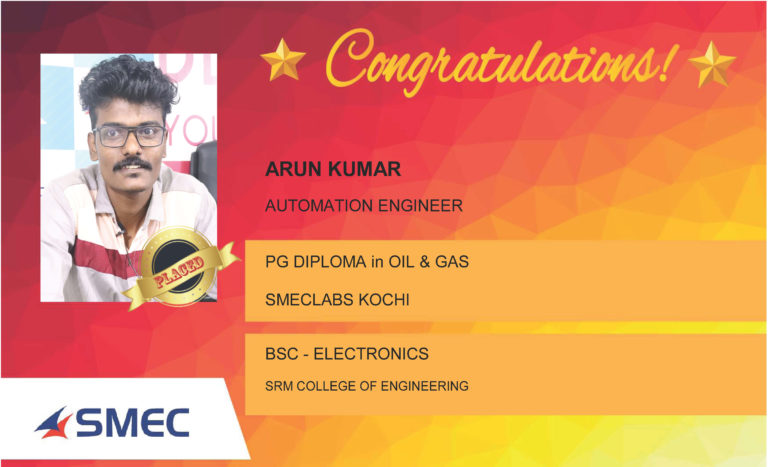 Arun Kumar Placed Successfully Network Engineer