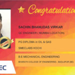 Sachin Bhanudas Virkar Placed Successfully QC Engineer