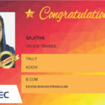 Sajitha Placed Successfully On Job Trainee