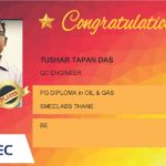 Tushar Tapan Das Placed Successfully QC Engineer