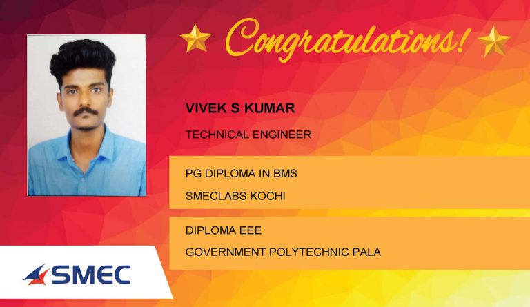 Vivek S Kumar Placed Successfully Technical Engineer
