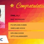 Dinil A J Placed Successfully BMS Technician