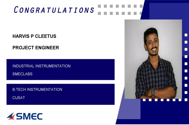 Harvin P Cleetus Placed Successfully Project Engineer
