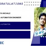 Chaitanya Nichale Placed Successfully as Trainee Automation Engineer