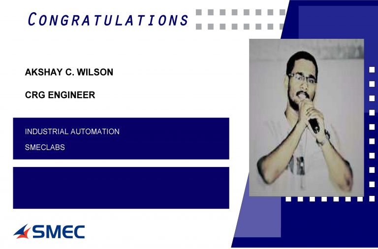 Akshay C Wilson Placed Successfully as CRG Engineer
