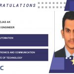 Muhammed Ejas AK Placed Successfully as Automation Engineer