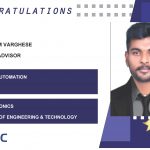 Christy Tom Varghese Placed Successfully as Technical Advisor