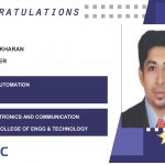 Nidhish Shekharan Placed Successfully as CRG Engineer