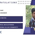 Sangeeth R Nair Placed Successfully as Automation Engineer