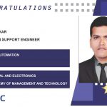 Saurab Sinkar Placed Successfully as Application Support Engineer